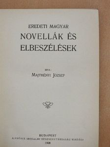 Majthényi József - Eredeti magyar novellák és elbeszélések V. [antikvár]