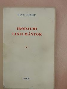 Révai József - Irodalmi tanulmányok [antikvár]