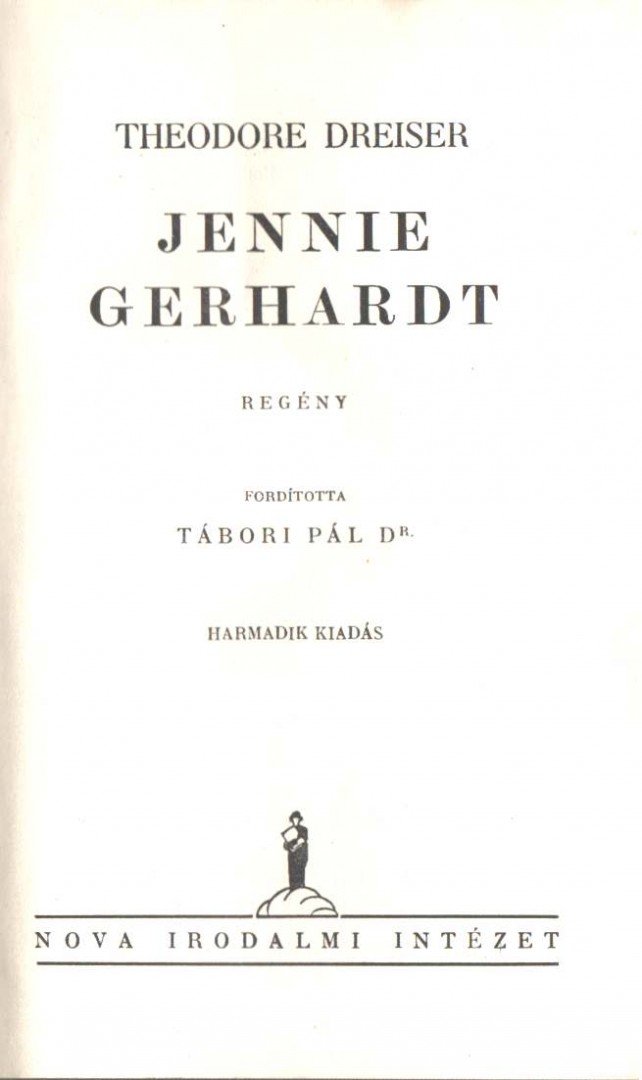 DREISER, THEODORE - Jennie Gerhardt [antikvár]