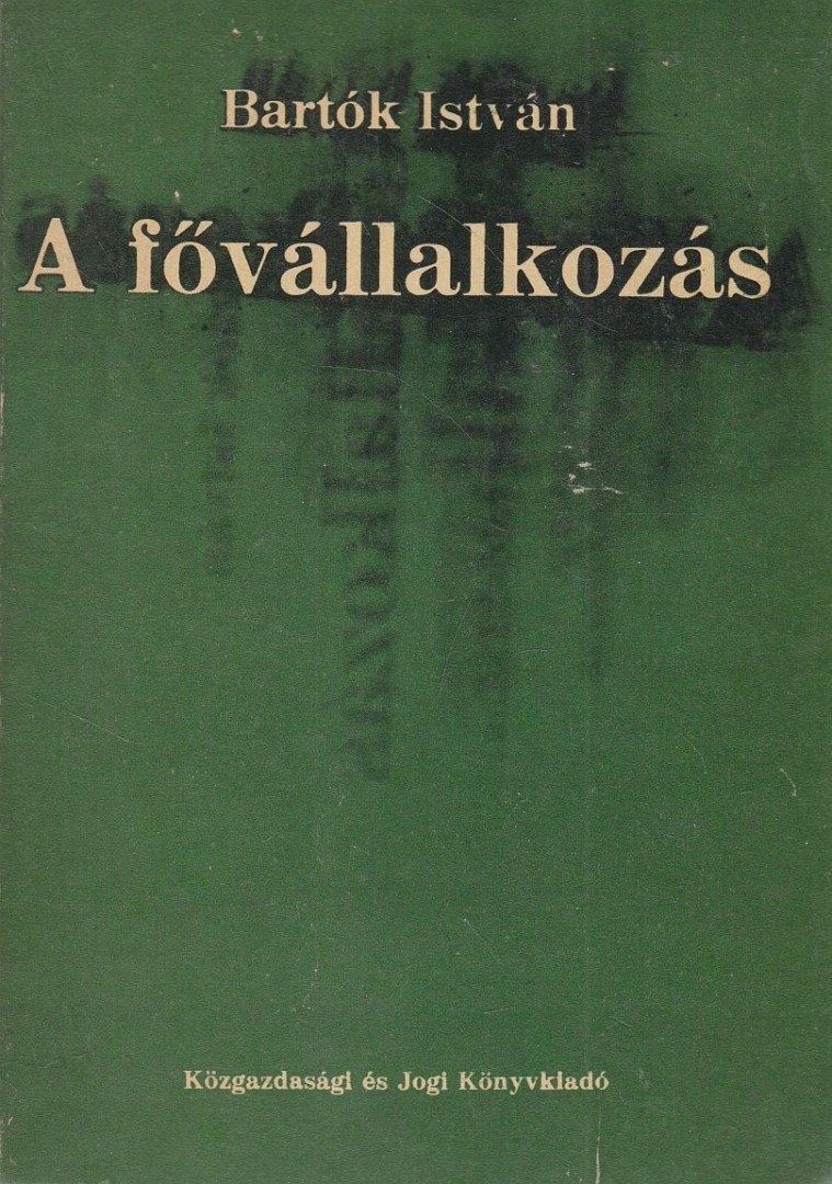 Bartók István - A fővállalkozás [antikvár]