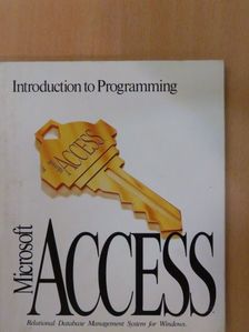 Microsoft Access - Introduction to Programming [antikvár]