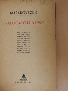 Majakovszkij - Majakovszkij válogatott versei [antikvár]