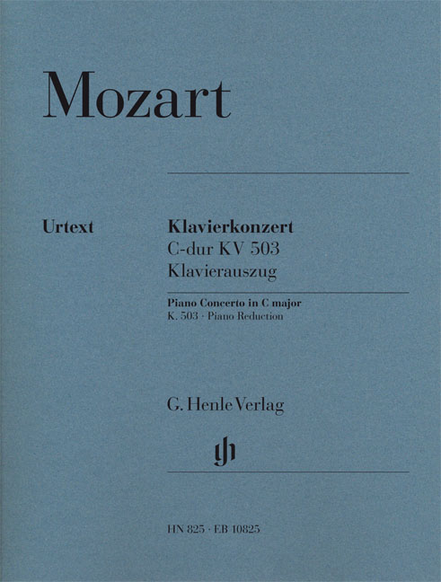 MOZART, W,A, - KLAVIERKONZERT C-DUR KV 503, KLAVIERAUSZUG URTEXT (ERNST HERTTRICH / ANDRÁS SCHIFF)