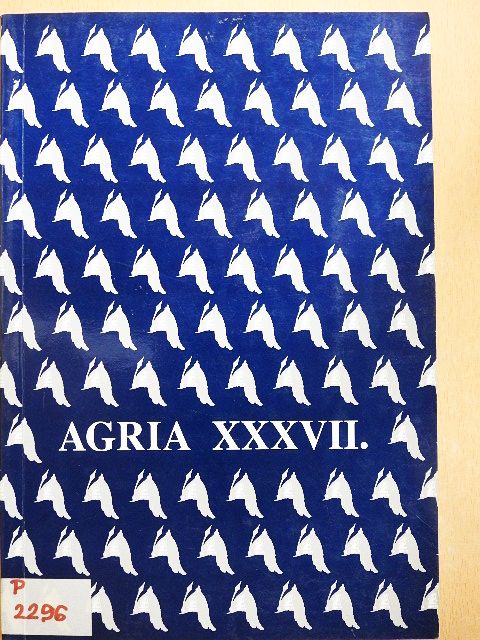 B. Gál Edit - Agria XXXVII. [antikvár]