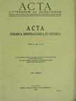 Thury Géza - Acta litterarum ac scientiarum regiae Univeritatis Hungaricae Francisco-Iosephinae V./1-2. [antikvár]