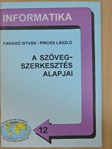 Faragó István - A szövegszerkesztés alapjai [antikvár]