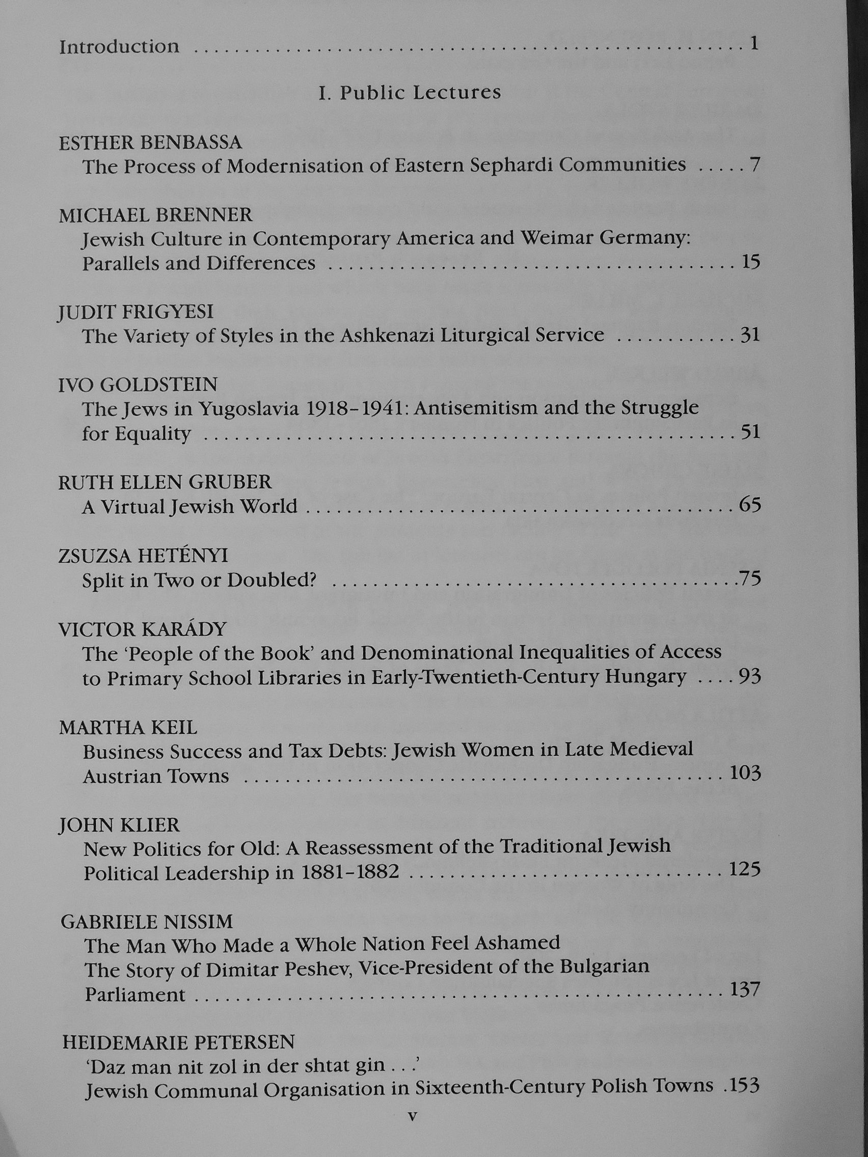 Esther Benbassa - Jewish Studies at the Central European University II. [antikvár]