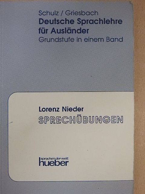 Lorenz Nieder - Sprechübungen [antikvár]