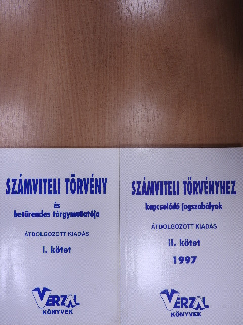Erős József - Számviteli törvény 1997/I-II. [antikvár]