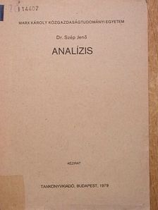 Dr. Szép Jenő - Analízis [antikvár]