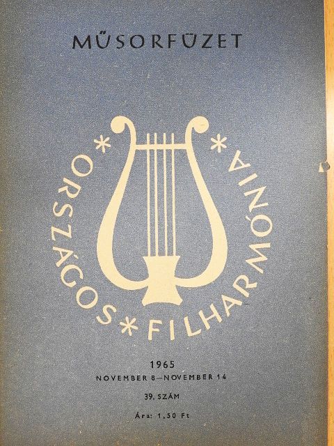 Országos Filharmónia Műsorfüzet 1965/39. [antikvár]