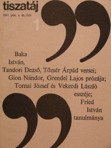 Baka István - Tiszatáj 1991. január [antikvár]