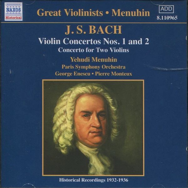 J. S. Bach - VIOLIN CONCERTOS NOS.1 AND 2 CD