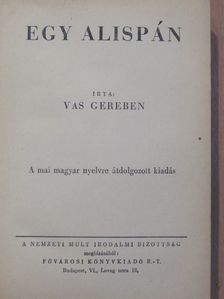 Vas Gereben - Egy alispán [antikvár]