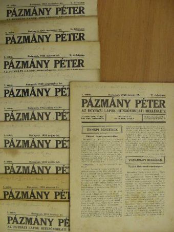Pázmány Péter 1923. január-december [antikvár]