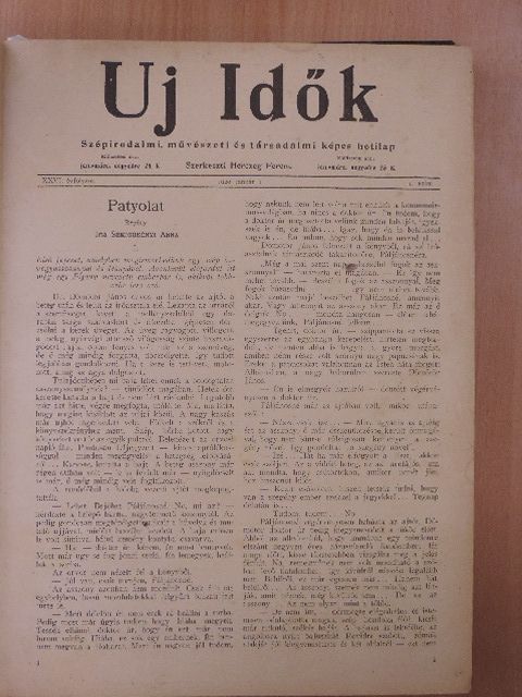 Csathó Kálmán - Uj Idők 1920. (nem teljes évfolyam) [antikvár]