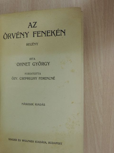 Ohnet György - Az örvény fenekén [antikvár]