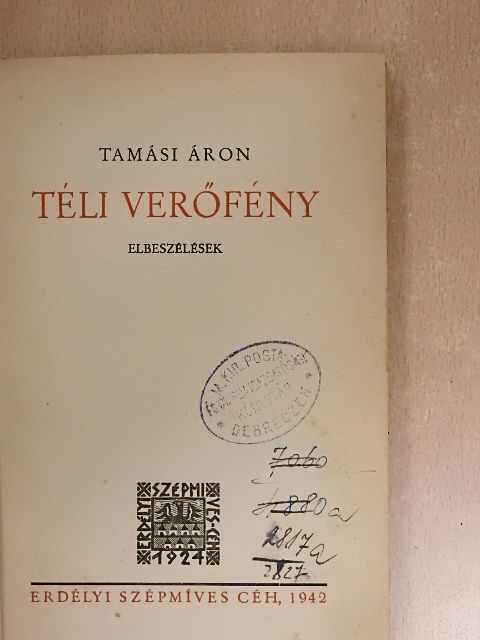 Tamási Áron - Téli verőfény [antikvár]
