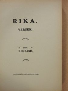 Remband - Rika (dedikált példány) [antikvár]