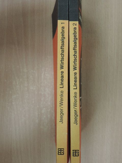 Dipl.-Math. Klaus Wenke - Lineare Wirtschaftsalgebra 1-2 [antikvár]