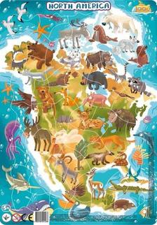 DODO - DODO KERETES PUZZLE ÉSZAK AMERIKA 53 DB 5+