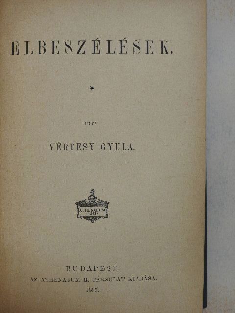 Vértesi Arnold - Elbeszélések/Előre [antikvár]