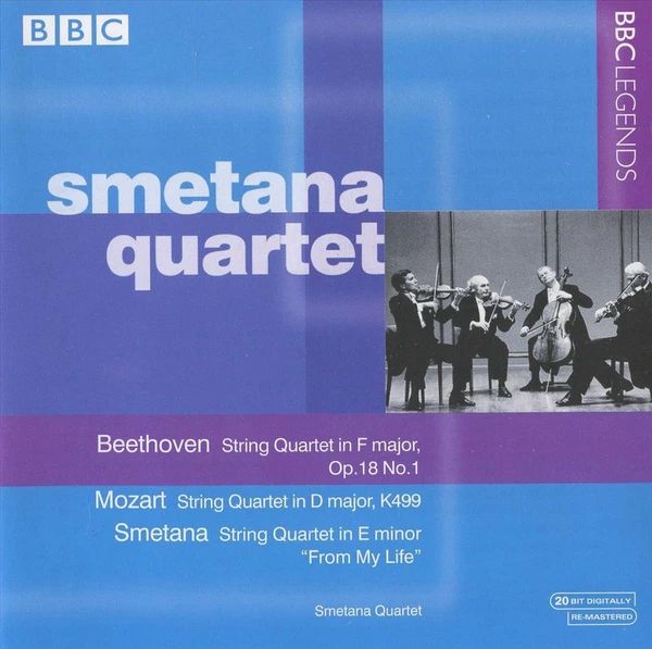BEETHOVEN, MOZART, SMETANA - STRING QUARTETS OP.18no1, K.499 CD SMETANA QUARTET