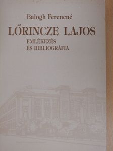 Balogh Ferencné - Lőrincze Lajos [antikvár]
