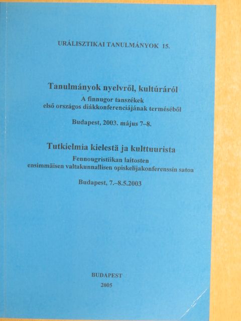 Barbara Beczner - Tanulmányok nyelvről, kultúráról [antikvár]