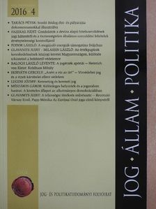 Balogh László Levente - Jog-Állam-Politika 2016/4. [antikvár]