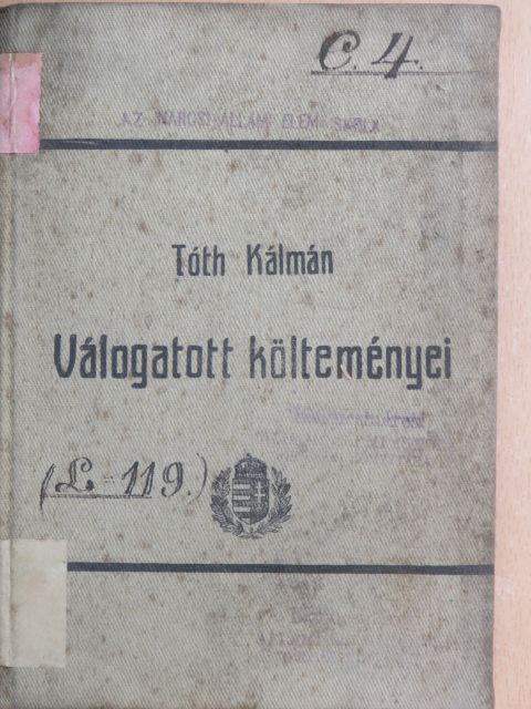 Tóth Kálmán - Tóth Kálmán válogatott költeményei [antikvár]