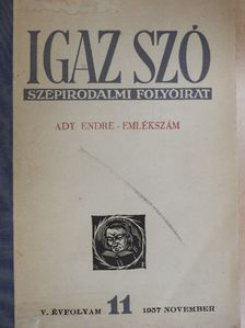 Bölöni György - Igaz Szó 1957. november [antikvár]