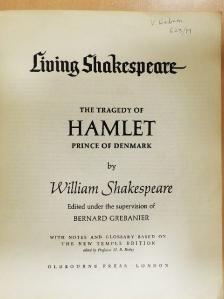William Shakespeare - The Tragedy of Hamlet Prince of Denmark [antikvár]