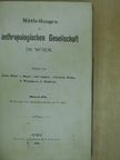 Mittheilungen der anthropologischen Gesellschaft in Wien Jänner-December 1873. [antikvár]