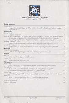 Beluszky Pál, Fábián Attila, Gál Zoltán, Győri Róbert, Timár Judit (szerk.), Váradi Monika Mária (szerk.) - Tér és társadalom 2014/4 [antikvár]