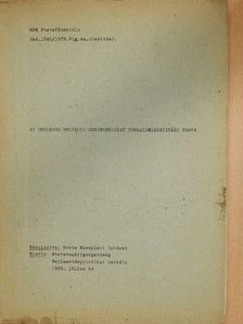 Az országos helyközi gerinchálózat forgalomirányitási terve [antikvár]