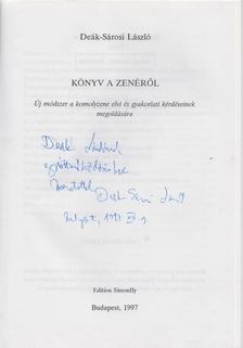 Deák-Sárosi László - Könyv a zenéről (dedikált) [antikvár]