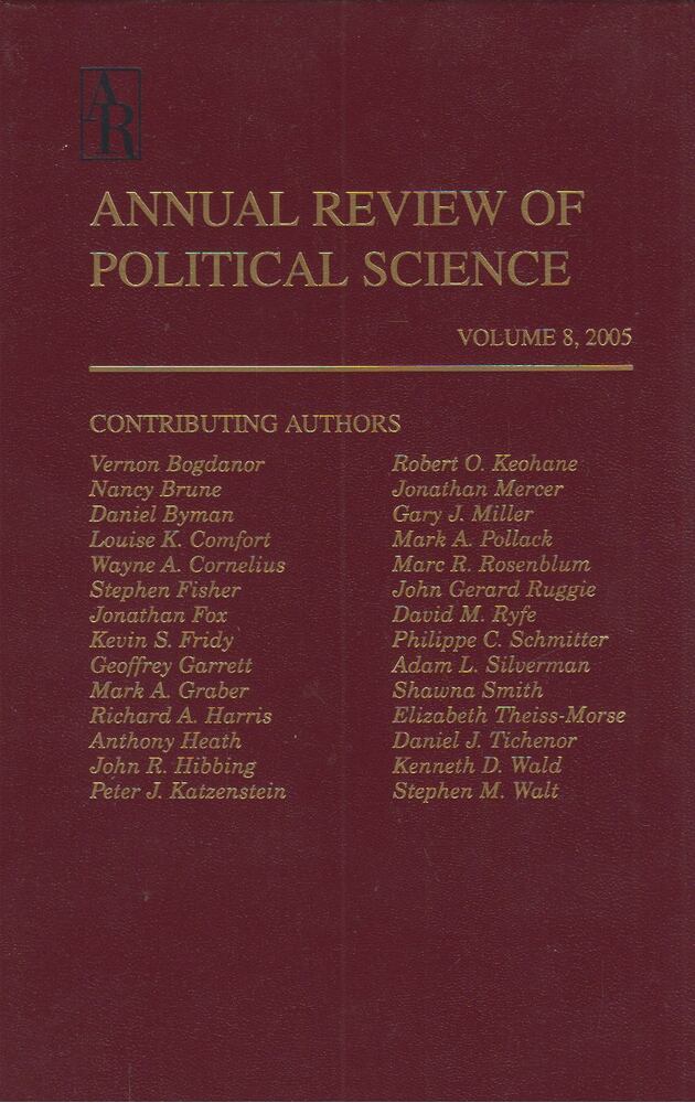Nelson W. Polsby - Annual Review of Political Science Volume 8. 2005 [antikvár]