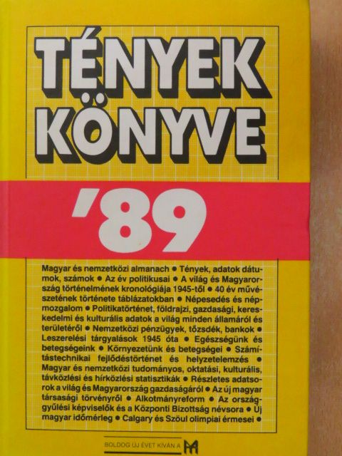 Ambrózy Pál - Tények könyve '89 [antikvár]