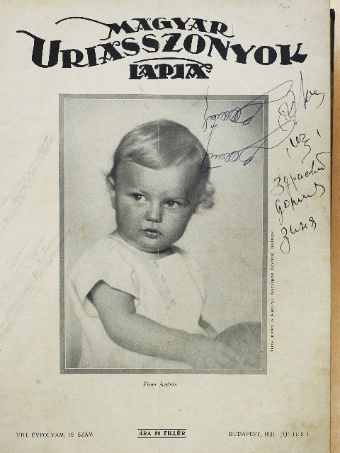 Magyar Uriasszonyok Lapja 1931. január-december (nem teljes évfolyam) [antikvár]