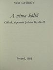 Vér György - A néma költő (minikönyv) [antikvár]