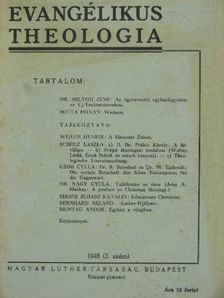 Bernhard Seland - Evangélikus theologia 1948. 3. szám [antikvár]