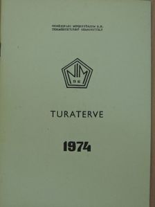 Nehézipari Minisztérium S. E. Természetjáró Szakosztály Turaterve 1974. [antikvár]