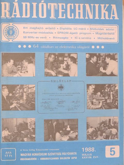 Sipos Gyula - Rádiótechnika 1988. május [antikvár]