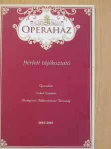 Bérleti tájékoztató 2002/2003 [antikvár]