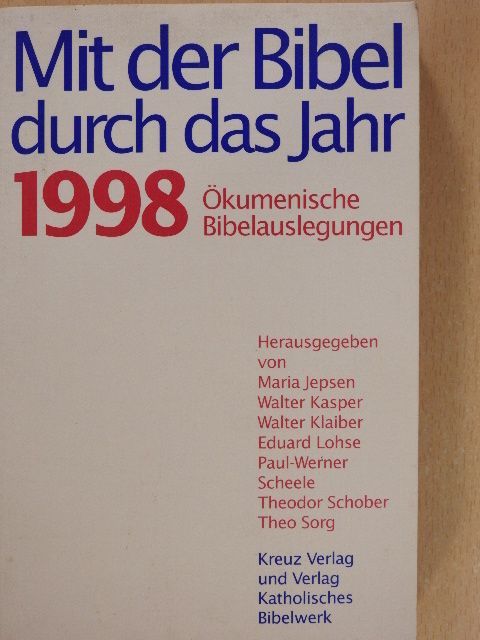 Mit der Bibel durch das Jahr 1998 [antikvár]