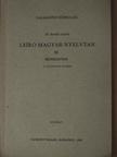 Dr. Benkő László - Leíró magyar nyelvtan III/2 [antikvár]