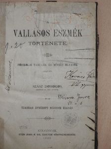 Szász Domokos - A vallásos eszmék története [antikvár]