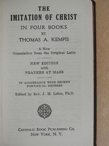 Thomas A. Kempis - The Imitation of Christ in Four Books [antikvár]
