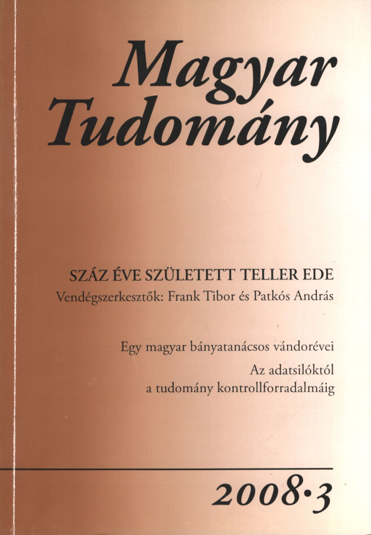 CSÁNYI VILMOS - Magyar tudomány 2008/3. [antikvár]